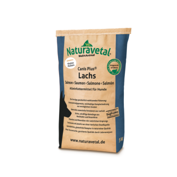 Crocchette Piccole Lachs | Salmone e miglio - Vari formati | NATURAVETAL - Canis Plus