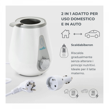 Scaldabiberon Casa/Auto | Ideale per il latte materno | NUVITA