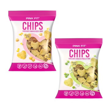 Chips 25g | Croccante snack - Vari gusti | PINK FIT
