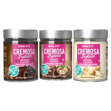 Keto - Cremosa Proteica 300g | Zero zuccheri aggiunti - Vari Gusti | PINK FIT
