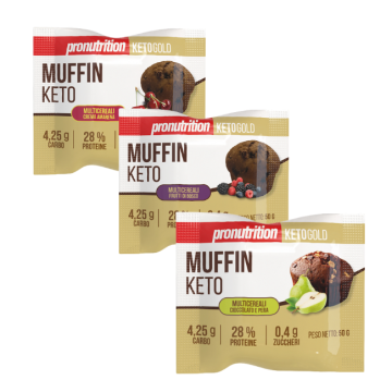 Keto - Muffin 50g | Vari gusti | PRONUTRITION