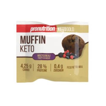 Keto - Muffin 50gr | Multicereali, Frutti di Bosco | PRONUTRITION