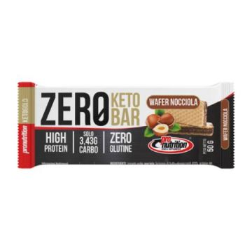 Keto - Zero Bar 50gr | Wafer Nocciola | PRONUTRITION 