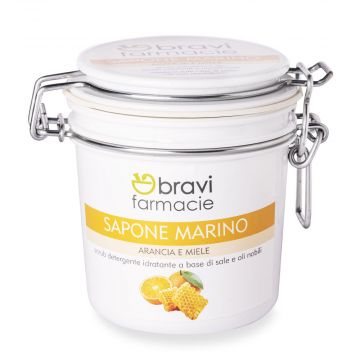 Sapone Marino - Scrub Arancia Miele | Idratante corpo 350ml | BRAVI LAB