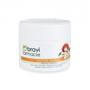 Sapone Marino - Scrub Agrumi Zenzero | Idratante corpo 350ml | BRAVI LAB