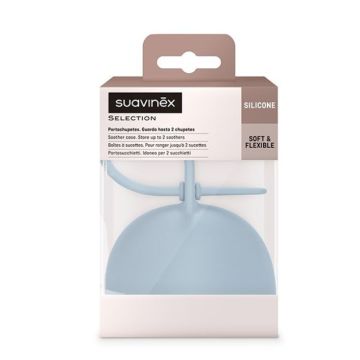Portasucchietto per 2 Ciucci| COLOR ESSENCE - Azzurro| SUAVINEX