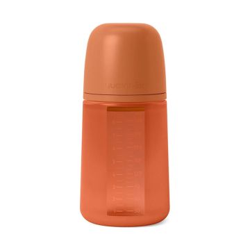 Biberon Colour Essence 240 ml Color ORANGE SUNSET | Biberon Flusso medio tettarella SX PRO | Suavinex