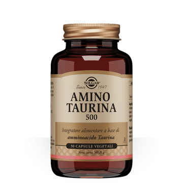 Amino Taurina 500 50 cps | Integratore di Aminoacido | SOLGAR