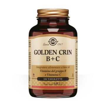 Golden Crin B + C 100 tav | Vitamine per capelli | SOLGAR