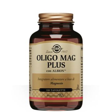 Oligo Mag Plus 100 tav | Integratore di magnesio chelato  | SOLGAR