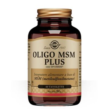 Oligo MSM Plus 60 tav | Integratore a base di MSM | SOLGAR