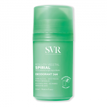 Spirial - Roll On Vegetal 50ml | Deodorante anti traspirante naturale | SVR