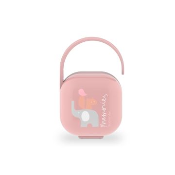Memories Portasucchietto rosa | Scatolina porta-ciucci con gancio | SUAVINEX