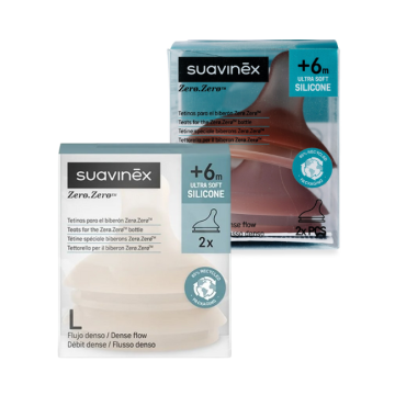 ZeroZero - Tettarella Anticolica +6m | Flusso denso - Vari colori | SUAVINEX