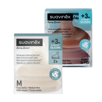 ZeroZero - Tettarella Anticolica +3m | Flusso medio - Vari colori | SUAVINEX