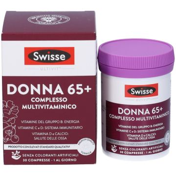Multivitaminico DONNA 65+ 30 Cpr | Integratore multivitaminico e minerali | SWISSE