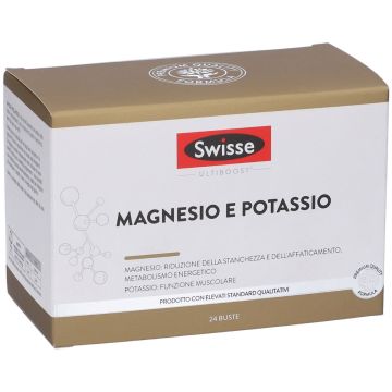 MAGNESIO E POTASSIO 24 bustine | Integratore per il benessere muscolare | SWISSE