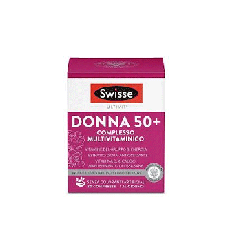 Multivitaminico Donna50+ 30cpr | Integratore vitamine e sali minerali |SWISSE
