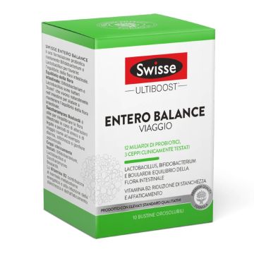 Entero Balance Viaggio 10 bustine | 12 miliardi di probiotici |  SWISSE