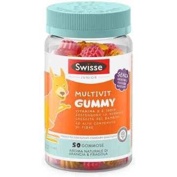 Multivit Gummy 50 Gommose | Multivitaminico junior arancia & fragola | SWISSE