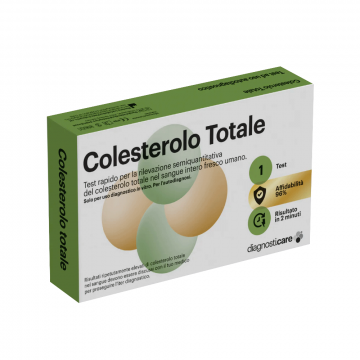 Test Colesterolo totale 1 pz | Kit autodiagnosi colesterolo | DIAGNOSTICARE