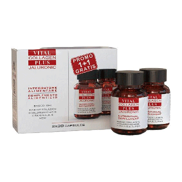 Vital Collagen Plus Jaluronic 1+1 | Integratore alimentare | 2x30 capsule