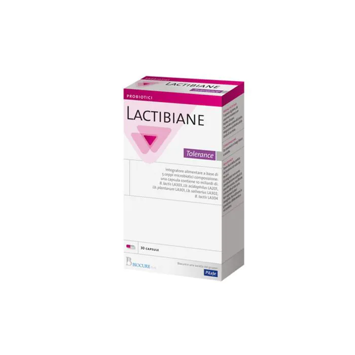 Lactibiane Tolerance 30cps | Integratore equilibrio flora intestinale | BIOCURE