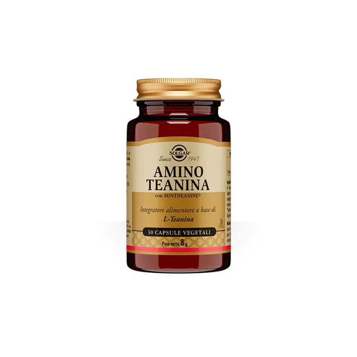 AMINO TEANINA 30 capsule vegetali | Integratore di L-Teanina | SOLGAR