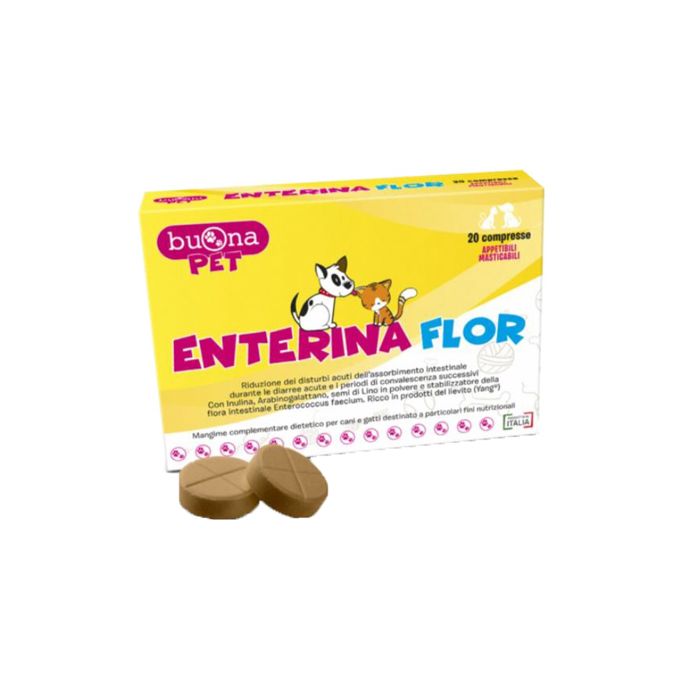 Enterina Flor 20cpr | Rimedio flora intestinale cane gatto | BUONA PET main product photo