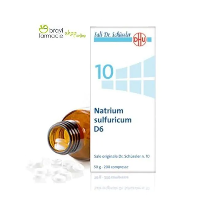 10 NATRIUM SULFURICUM D6 | Solfato di Sodio 200 Cpr | SCHWABE Sali Dr.Schussler
