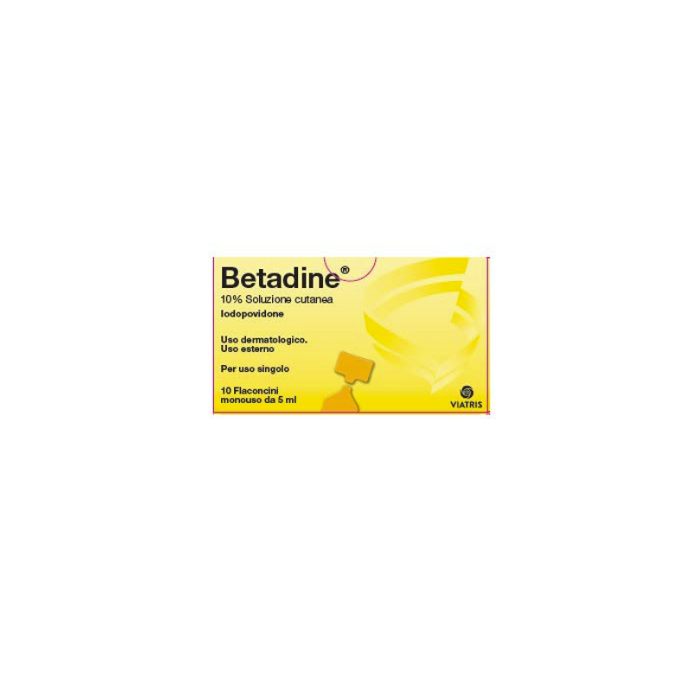BETADINE Soluzione Cutanea 10% |10 flaconcini monodose 5ml main product photo