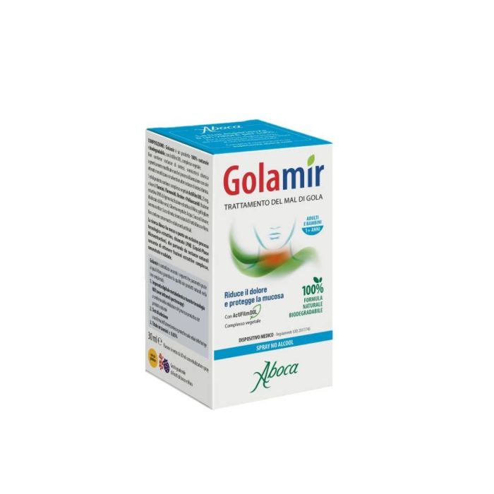 Golamir - Spray No Alcool 30ml | Trttamento mal di gola | ABOCA main product photo