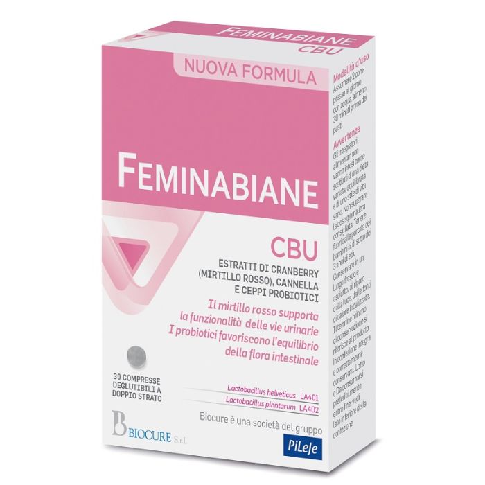 Feminabiane CBU 30cpr | Vie Urinarie e Flora Intestinale | BIOCURE main product photo