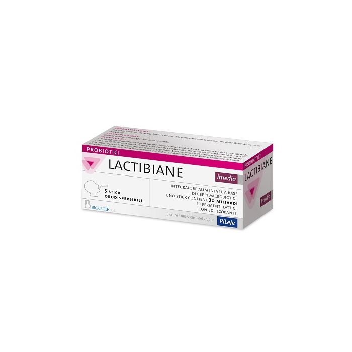 Lactibiane Imedia 5 stick | Equilibrio del microbiota alterato | BIOCURE main product photo