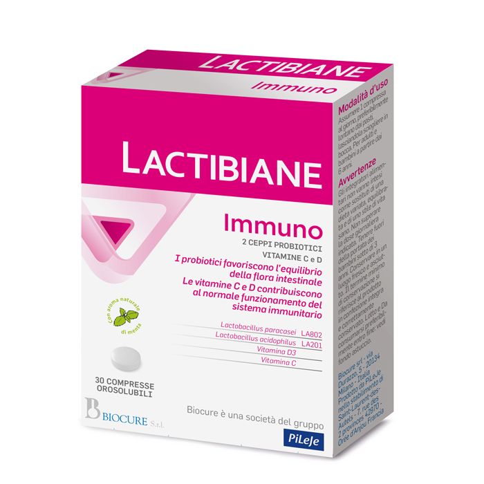 Lactibiane Immuno 30cpr | Benessere intestinale e Difese immunitarie | BIOCURE main product photo