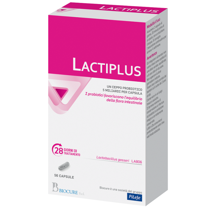 Lactiplus 56cps | Benessere intestinale | BIOCURE main product photo