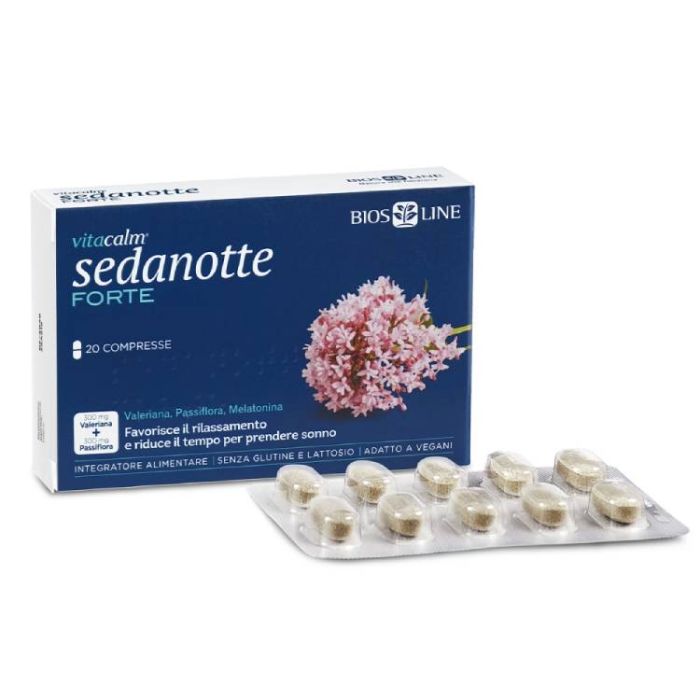Sedanotte Forte 20cpr | Melatonina passiflora valeriana | BIOS LINE Vitacalm main product photo
