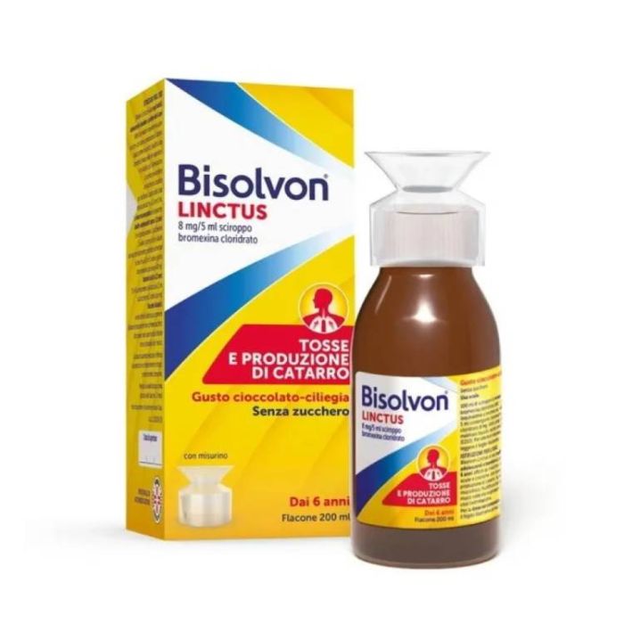 BISOLVON Linctus 200ml | Sciroppo 8mg/5ml bromexina cloridrato main product photo