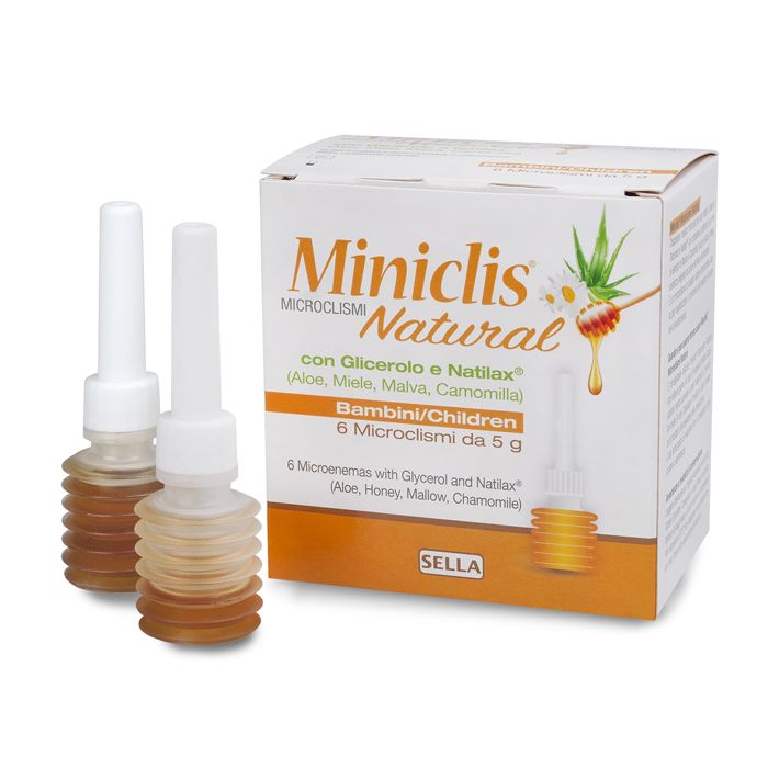 Miniclis natural 6pz | Microclismi per bambini | SELLA main product photo