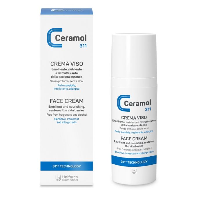 311 - Crema Viso 50ml | Pelle sensibile intollerante allergica | CERAMOL main product photo