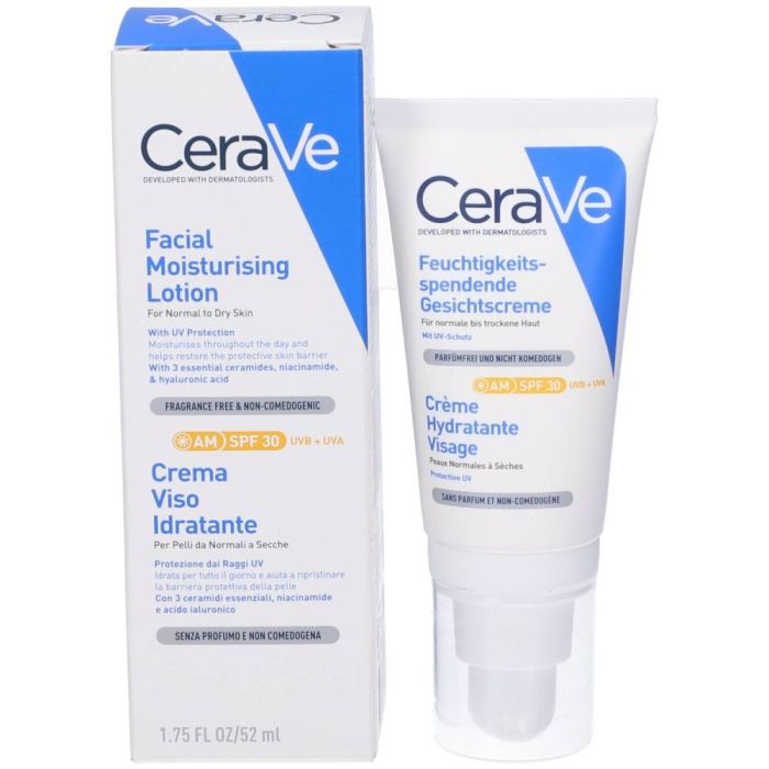 Crema viso Idratante Spf30 52ml | Crema idratante protettiva | CERAVE main product photo