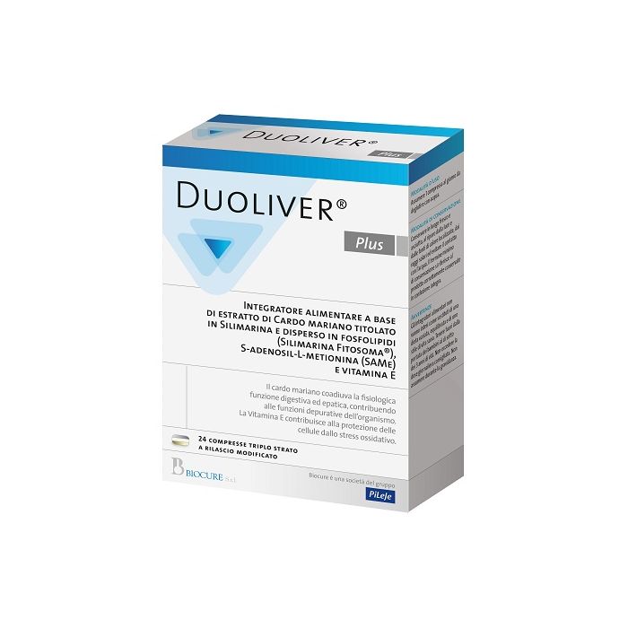 Duoliver Plus 24cpr | Funzionalità epatica | BIOCURE main product photo
