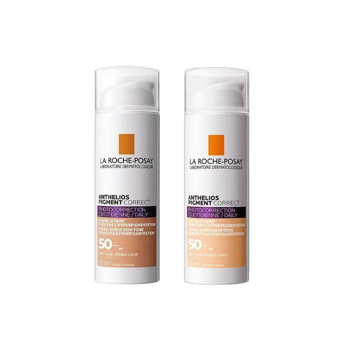 Anthelios Pigment Correct 50+ | protezione colorata anti-pigmentazione | La Roche Posay