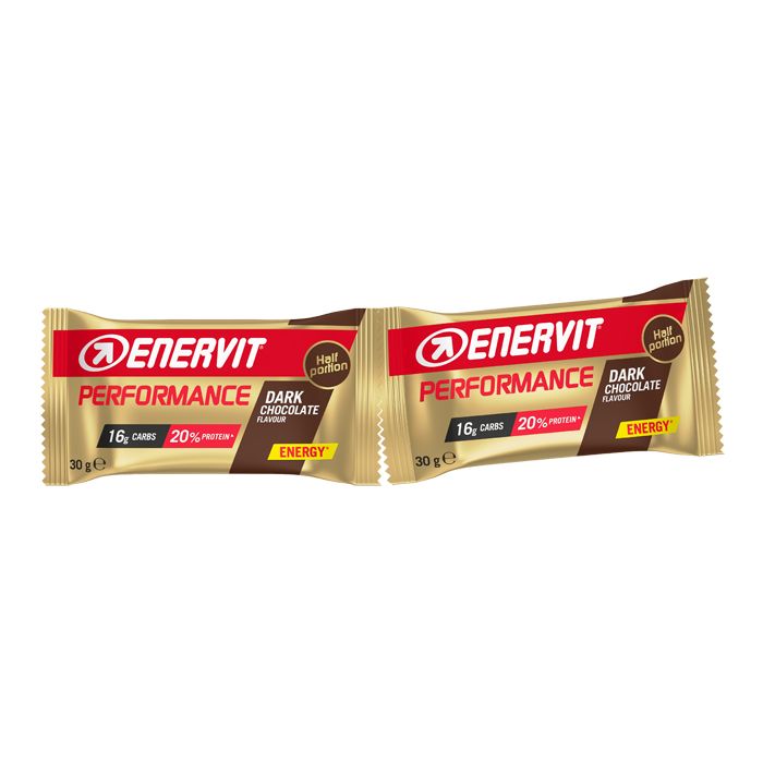 Barretta Performance 2x30g | Energetica dark chocolate | ENERVIT main product photo