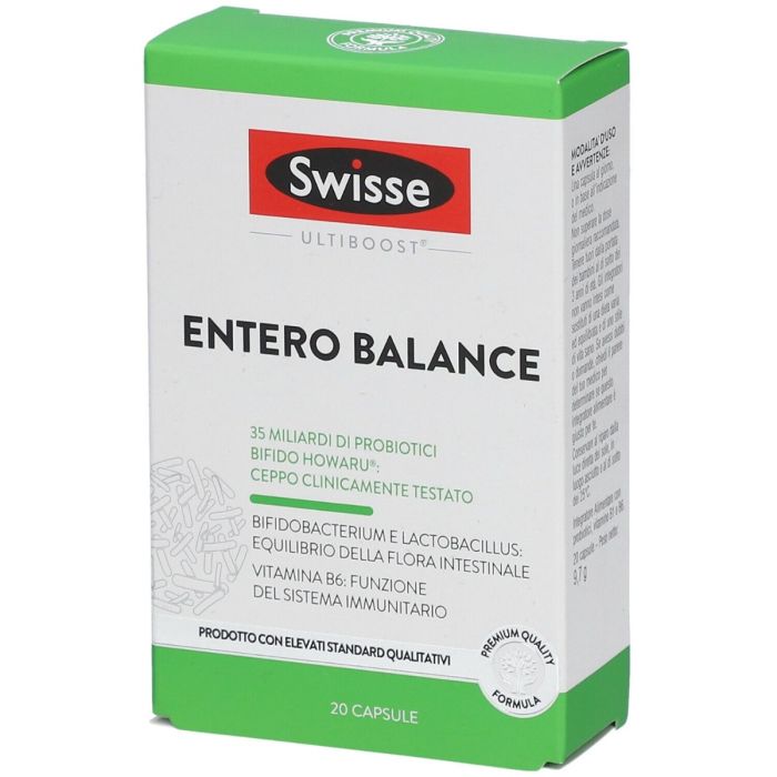 Entero Balance | Integratore di probiotici 20 cps | SWISSE