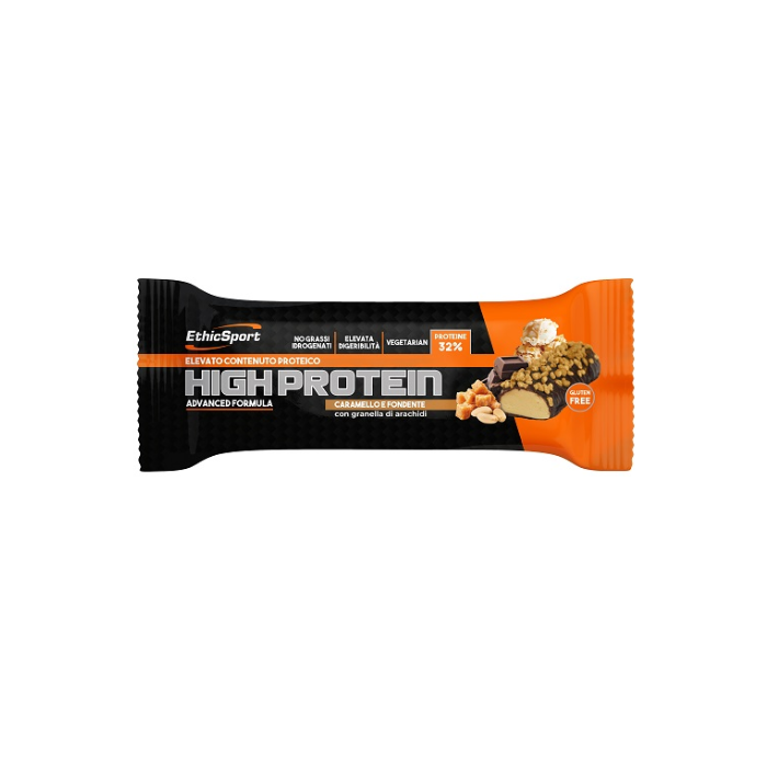 High Protein Bar 45g | Caramello e Fondente | ETHICSPORT main product photo