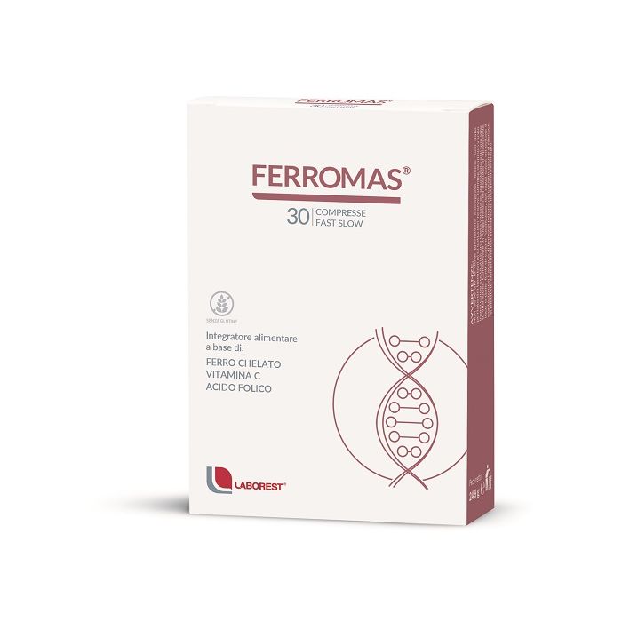 Ferromas 30cpr | Ferro chelato, Vitamina C, Acido Folico | LABOREST main product photo