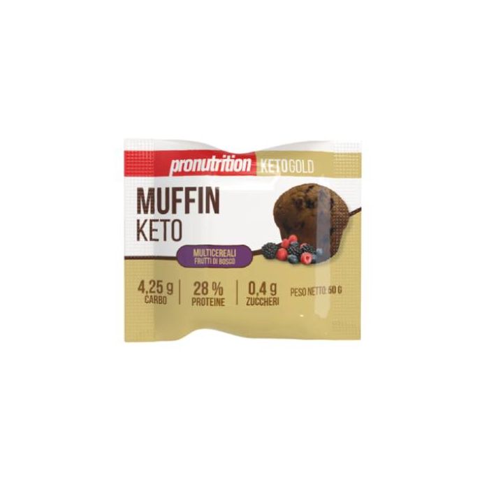 Keto - Muffin 50gr | Multicereali, Frutti di Bosco | PRONUTRITION main product photo