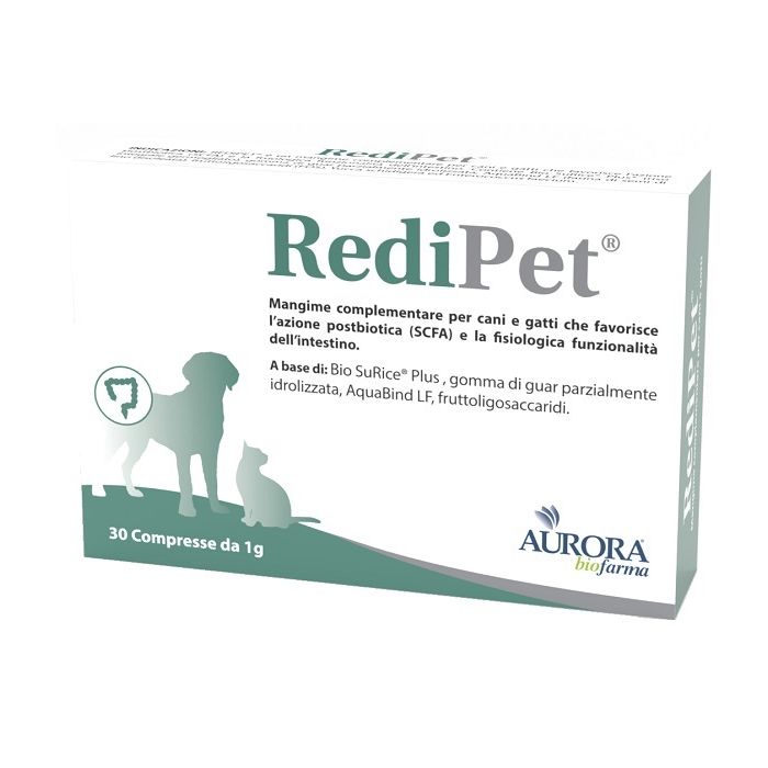 Redipet 30cpr | Funzionalità intestino cani/gatti | AURORA BIOFARMA main product photo