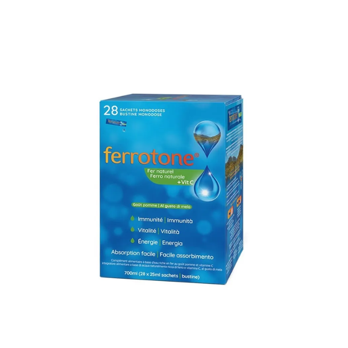 Ferrotone | Fonte naturale di Ferro 28 bustine 25 ml | SCHWABE main product photo